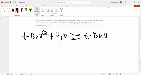 is-tert-butoxide-anion-a-strong-enough-base-to-react-with-water-in-other-words-can-a-solution-of-pot-58131