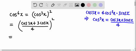 use-the-formulas-for-lowering-powers-to-rewrite-the-expression-in-terms-of-the-first-power-of-cosine-as-in-example-4-cos-59257