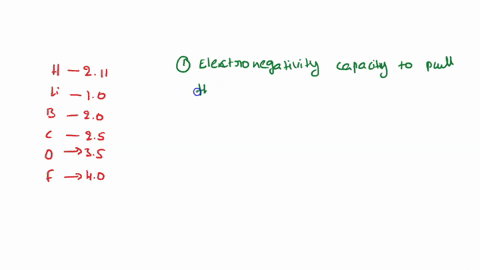 the-table-below-shows-the-electronegativity-values-of-some-elements-h-li-b-c-o-f-electronegativity-21-10-20-25-35-40-1-give-the-meaning-of-the-term-electronegativity-2-suggest-the-formula-of-79083