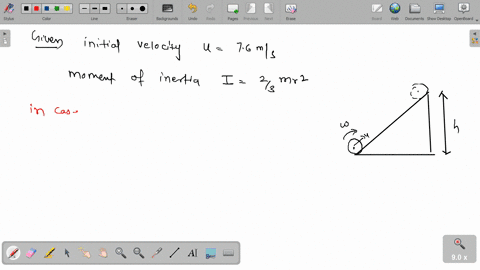 a-ball-with-an-initial-velocity-of-76-ms-rolls-up-a-hill-without-slipping-treating-the-ball-as-a-spherical-shell-calculate-the-vertical-height-it-reaches-in-meters-repeat-the-calculation-for-51278