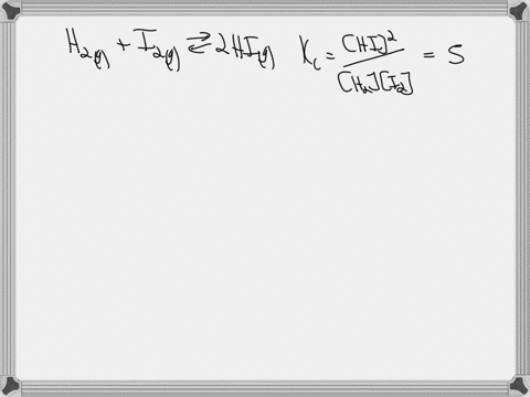 the-equilibrium-constant-kc-for-this-reaction-is-55-h2gi2g2hig-if-the-equilibrium-mixture-contains-0016-m-i2-and-0031-m-hi-what-is-the-molar-concentration-of-h2-55363