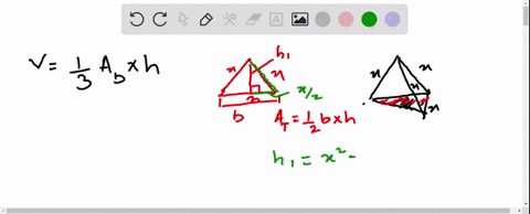all-the-edges-of-a-regular-triangular-pyramid-are-x-units-long-find-the-volume-of-the-pyramid-in-t-2-16951