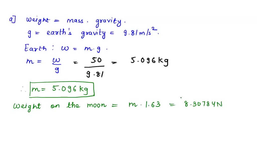 SOLVED: (a) What will an object weigh on the Moon's surface if it ...