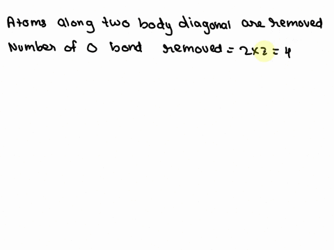 oxygen-atoms-forms-fcc-unit-cell-with-a-atoms-occupying-all-tetrahedral-voids-and-b-atoms-occupying-all-octahedral-voids-if-atoms-are-removed-from-two-of-the-body-diagonals-then-determine-th-57338