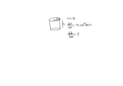 cylindrical-tank-with-radius-m-is-being-filled-with-water-at-rate-of-mmin-how-fast-is-the-height-of-the-water-increasing-mmin-56405