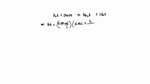 how-many-ml-of-0200-m-naoh-are-needed-to-neutralize-1500-ml-of-the-0100-m-hypothetical-acid-h2a-08475