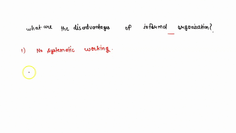 what-are-the-disadvantages-of-informal-organisation-89162