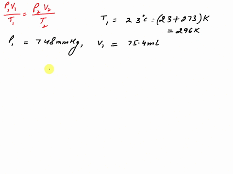 when-h2-gas-was-released-by-the-reaction-of-hcl-with-zn-the-volume-of-h2-collected-was-754-ml-at-23-c-and-748-mmhg-what-is-the-volume-of-the-h2-at-0-c-and-100-atm-pressure-stp-68622