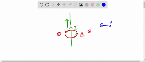 negative-charge-moves-away-from-current-carrying-wire-what-is-the-direction-of-the-magnetic-force-on-the-charge-a-left-right-to-the-bottom-of-the-page_-d-to-the-top-of-the-page-there-is-no-m-55152