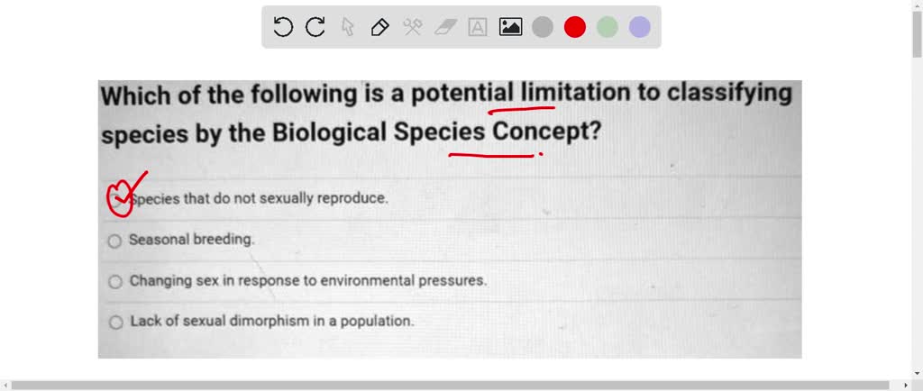 Solved Which Of The Following Is A Potential Limitation To Classifying