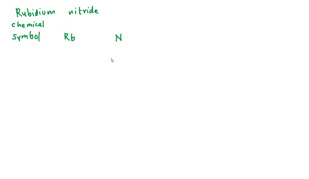 chemical formula for rubidium nitride