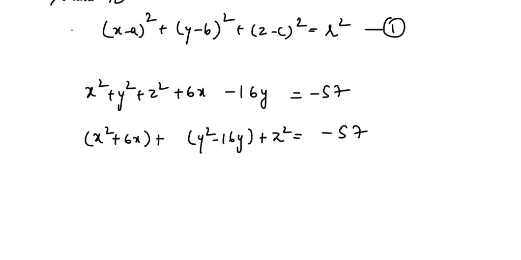 SOLVED Find the center and radius of the sphere with the general