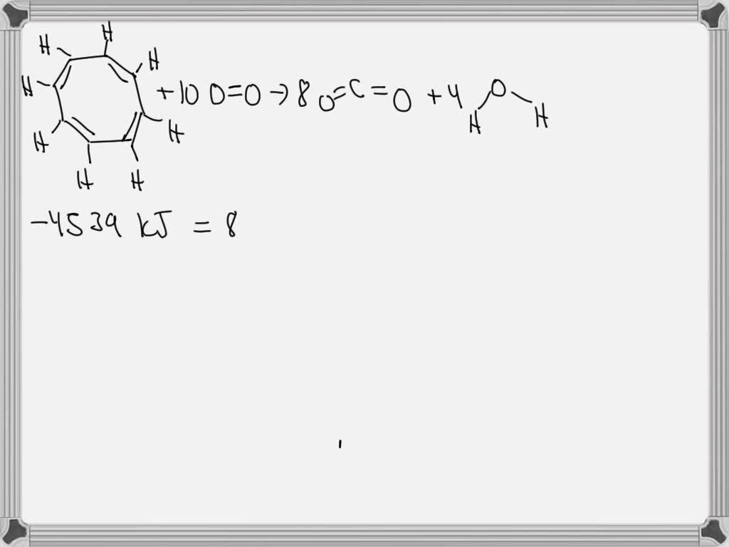 Cyclooctatetraene (C8H8) has two resonance structures meaning each ...