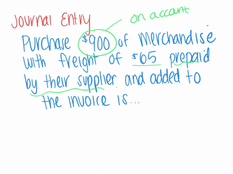 the-journal-entry-to-record-the-purchase-on-account-of-900-of-merchandise-with-freight-of-65-prepaid-by-their-supplier-and-added-to-the-invoice-is-question-22-options-debit-purchases-965-credit-accoun