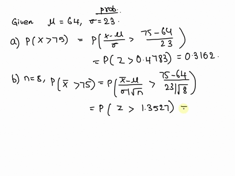 suppose-a-geyser-has-a-mean-time-between-eruptions-of-64-minutes-let-the-interval-of-time-between-the-eruptions-be-normally-distributed-with-standard-deviation-23-minutes-complete-parts-a-th-08512