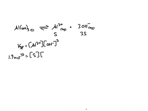 calculate-the-concentration-of-hydroxide-ions-in-a-saturated-solution-of-aqueous-aluminum-hydroxide-at-20c-write-the-chemical-equation-the-ksp-of-aloh3-is-19-x-10-33-40924