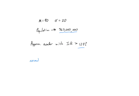 iq-scores-as-measured-by-the-stanford-binet-intelligence-test-in-a-certain-country-are-normally-distributed-with-a-mean-of-90-and-a-standard-deviation-of-20-find-the-approximate-number-of-pe-46608