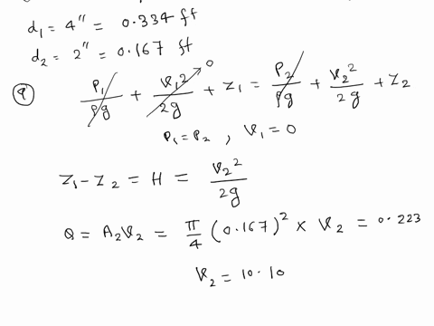 1-an-elevated-storage-tank-contains-water-at-822c-as-shown-in-the-figure-it-is-desired-to-have-a-a-discharge-rate-of-0223-ft3s-at-point-b-calculate-what-must-be-the-height-h-in-ft-of-the-sur-22213