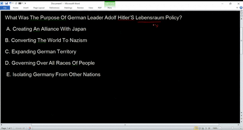 what-was-the-purpose-of-german-leader-adolf-hitlers-lebensraum-policy-a-creating-an-alliance-with-japan-b-converting-the-world-to-nazism-c-expanding-german-territory-d-governing-over-all-rac-86747