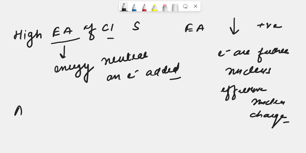 SOLVED Explain why the magnitude of the first electron affinity of a