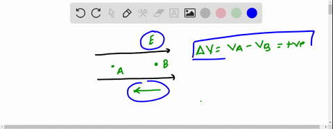an-electron-moves-from-point-b-to-point-a-in-a-direction-opposite-to-the-uniform-electric-field-shown-below-state-whether-the-following-statements-are-true-or-false-2-2-600-xc-the-potential-56453