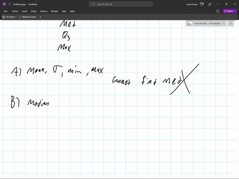 which-of-the-following-options-would-give-enough-information-to-find-the-five-number-summary-a-mean-standard-deviation-minimum-maximum-b-median-variance-iqr-minimum-maximum-c-range-minimum-q1-iqr-medi