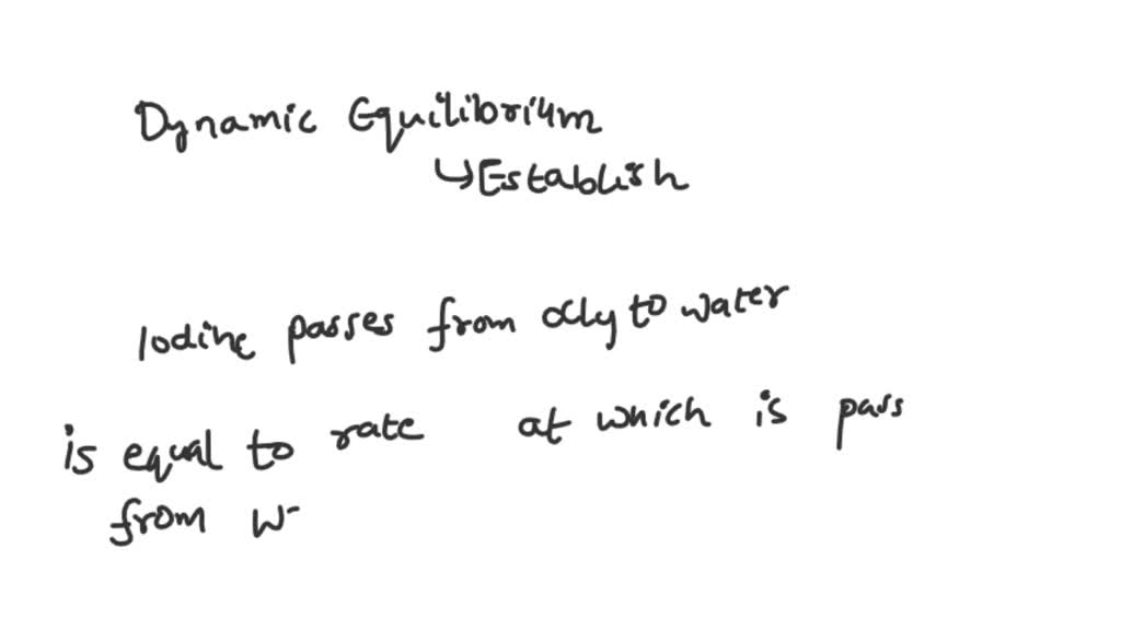 SOLVED: Separation of iodine by solvent extraction from aqueous ...