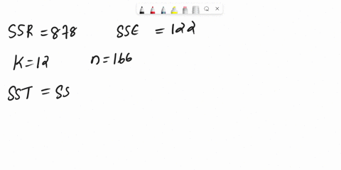 question-18-1-point-in-a-multiple-regression-analysis-involving-12-independent-variables-and-166-observations-ssr-878-and-sse-122-the-adjusted-r2-is-07317-08684-09469-08780-70916