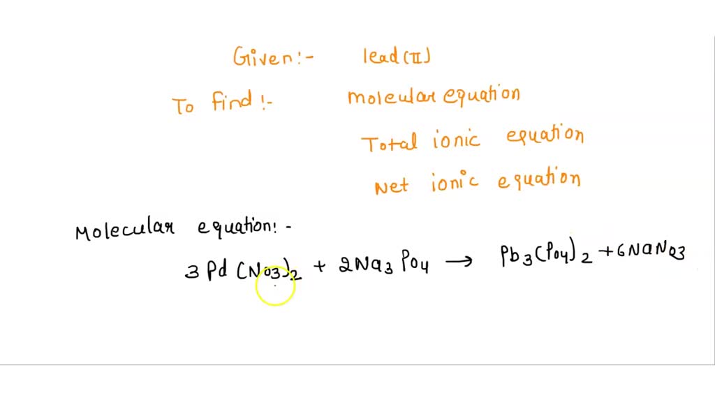 SOLVED Write the balanced net ionic equation for the reaction of