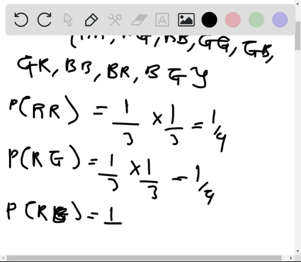 SOLVED A box contains three marbles one red, one green, and one blue