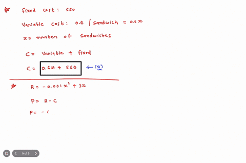 the-profit-px-generated-after-producing-and-selling-units-of-product-is-given-by-the-function-px-rx-cx-where-r-and-are-the-revenue-and-cost-functions-respectively-a-local-sandwich-store-has-49515