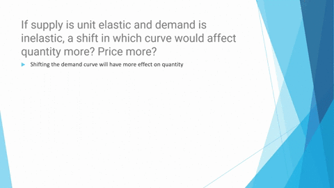 if-supply-is-unit-elastic-and-demand-is-inelastic-a-shift-in-which-curve-would-affect-quantity-more-price-more-44314