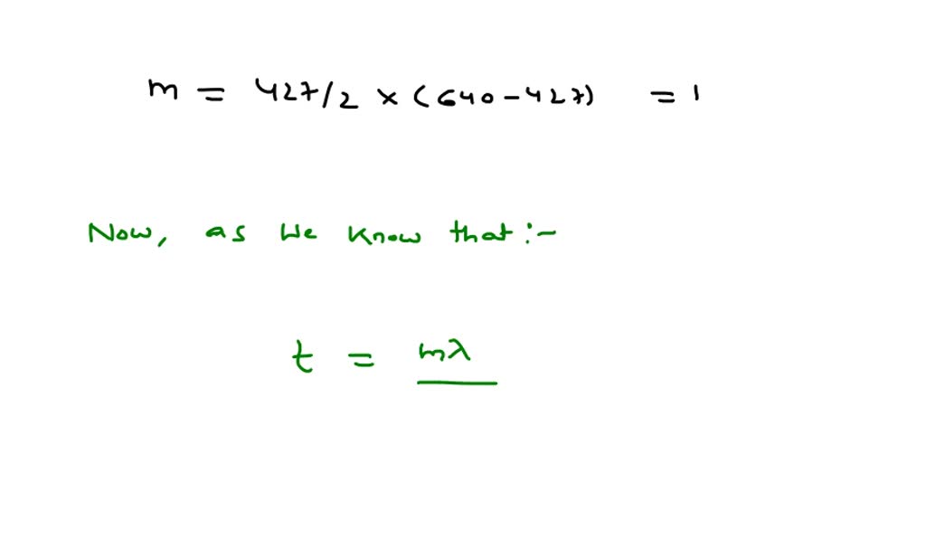SOLVED: A thin film of oil (n = 1.29) is located on smooth, wet ...