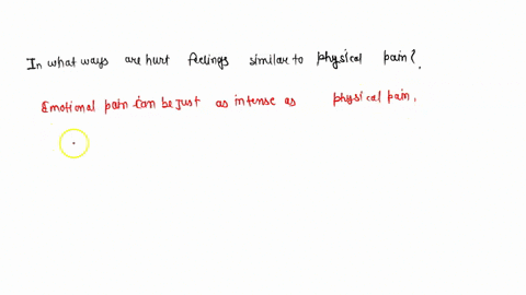 in-what-ways-are-hurt-feelings-similar-to-physical-pain-76512