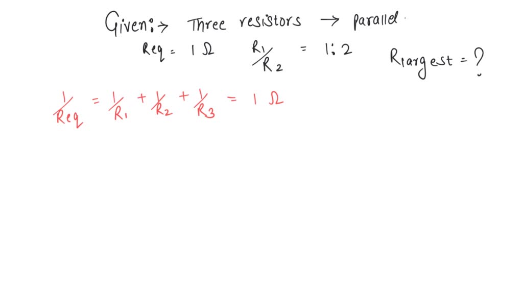 When Unequal Resistors Are Connected In Parallel A at Steven Alvarez blog