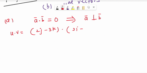 let-u-2j-3k-v-3i-2j-2k-w-9i-6j-6k-which-vectors-if-any-are-a-perpendicular-b-parallel-a-which-vectors-are-perpendicular-select-the-correct-choice-below-and-fill-in-the-answer-boxes-within-yo-43009