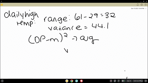 1-find-the-range-variance-and-standard-deviation-assume-the-data-represent-samples-and-use-the-shortcut-formula-for-the-unbiased-estimator-to-compute-the-variance-and-standard-deviation-the-normal-dai