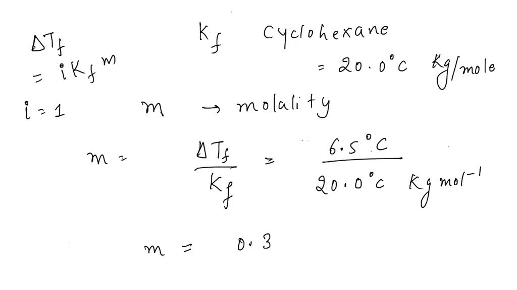 solved-when-1-00-g-of-certain-molecular-compound-x-are-dissolved-in-95