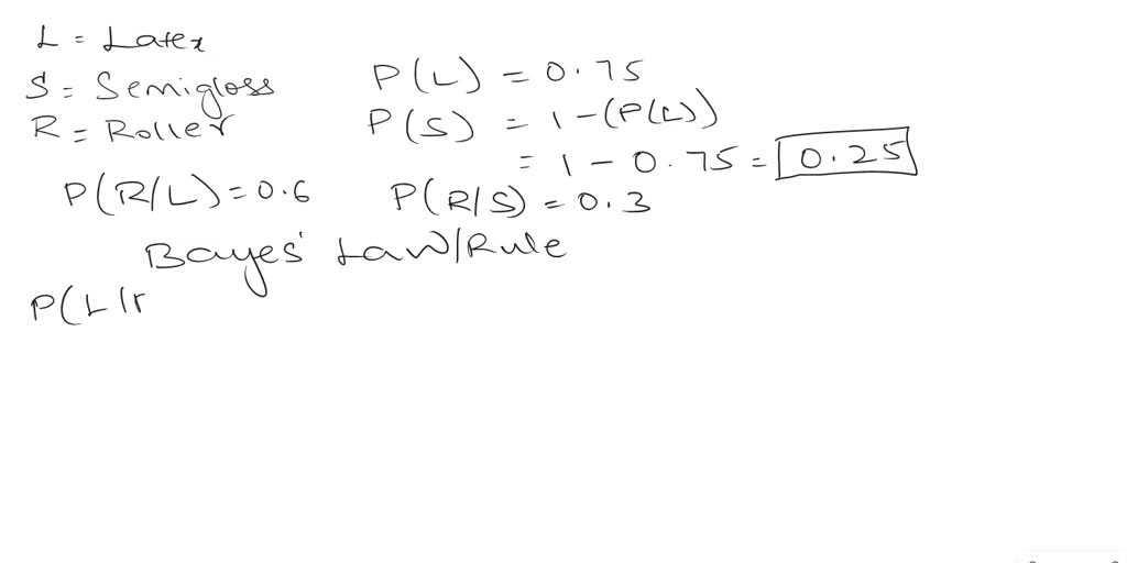 SOLVED A paintstore chain produces and sells latex and semigloss