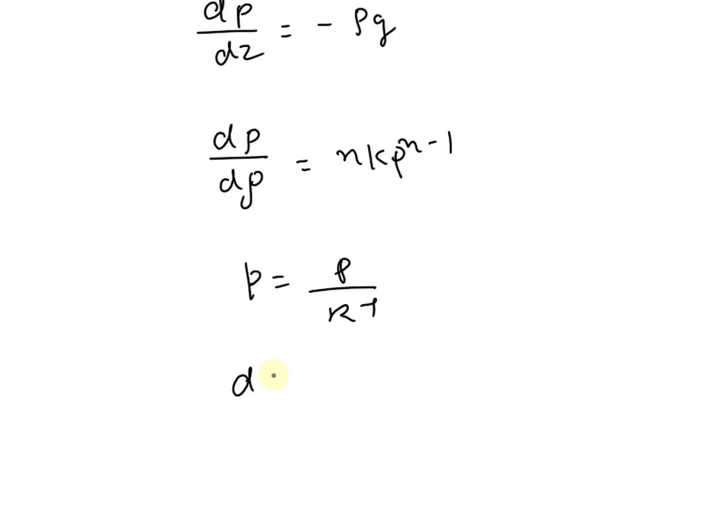 SOLVED: Determine the pressure distribution in a stationary ...