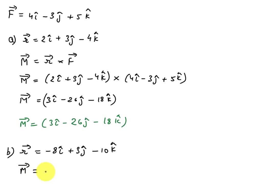 Solved 3-37. ﻿The force F={6i+8j+10k}N ﻿creates a moment