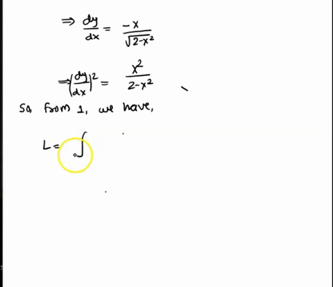 use-the-arc-length-formula-to-find-the-length-of-the-curve-y-2-x2-0x-check-your-answer-by-noting-that-the-curve-is-part-of-a-circle-08035