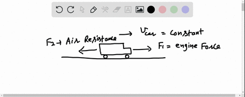 a-car-travels-along-a-horizontal-road-at-a-constant-speed-three-horizontal-forces-act-on-the-car-the-diagram-shows-two-of-these-three-forces-42529