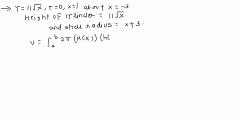 use-the-method-of-cylindrical-shells-to-find-the-volume-generated-by-rotating-the-region-bounded-by-the-given-curves-about-the-specified-axis-y-lx-y-0-x-about-x-67872