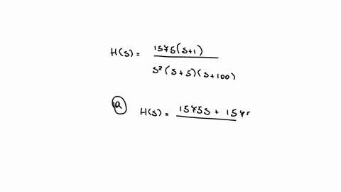 the-transfer-function-of-a-system-is-given-by-hs-1575-s-1-s2-s-5-s-100-write-the-transfer-function-hs-in-standard-form-a-b-identify-all-the-poles-and-zeros-of-hs-13589