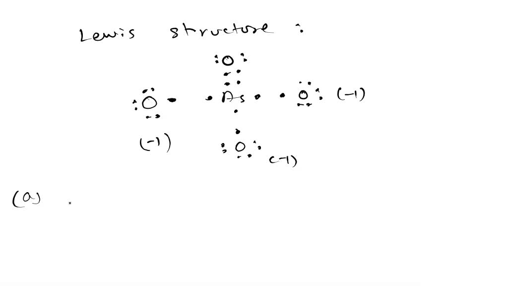 SOLVED: Below is one resonance structure for AsO43. All bonds and lone ...