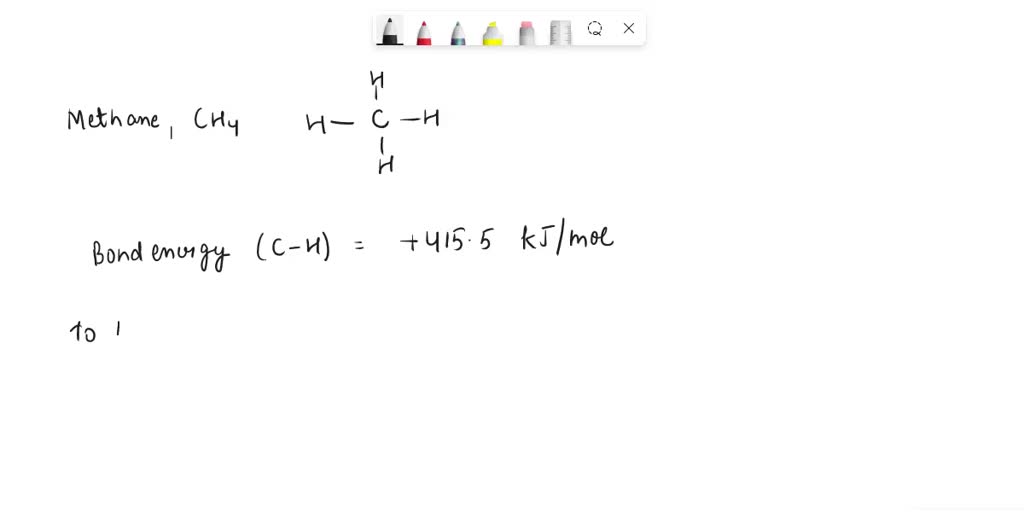 SOLVED: Using the average bond energy values on the CH122 Equation ...