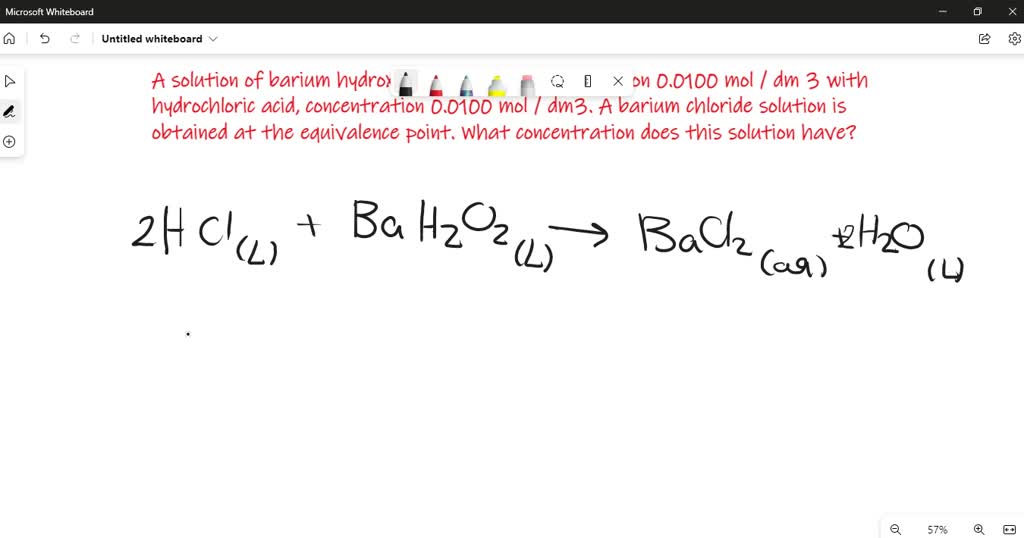 SOLVED A Solution Of Barium Hydroxide Is Titrated Concentration 0 