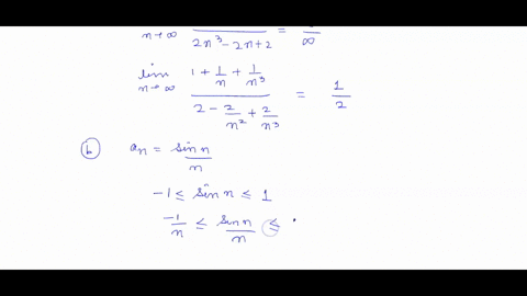 8-find-the-limits-of-the-following-sequences-as-n-0-n3-n-1-n-2n3-2n-2-sinn-n-n-3n-2n-d-an-1-2-20966