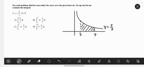 for-each-problem-find-the-area-under-the-curve-over-the-given-interval-set-up-but-do-not-evaluate-the-integral-i-ys-3-7-24-b-4edx-3-d-2-76946